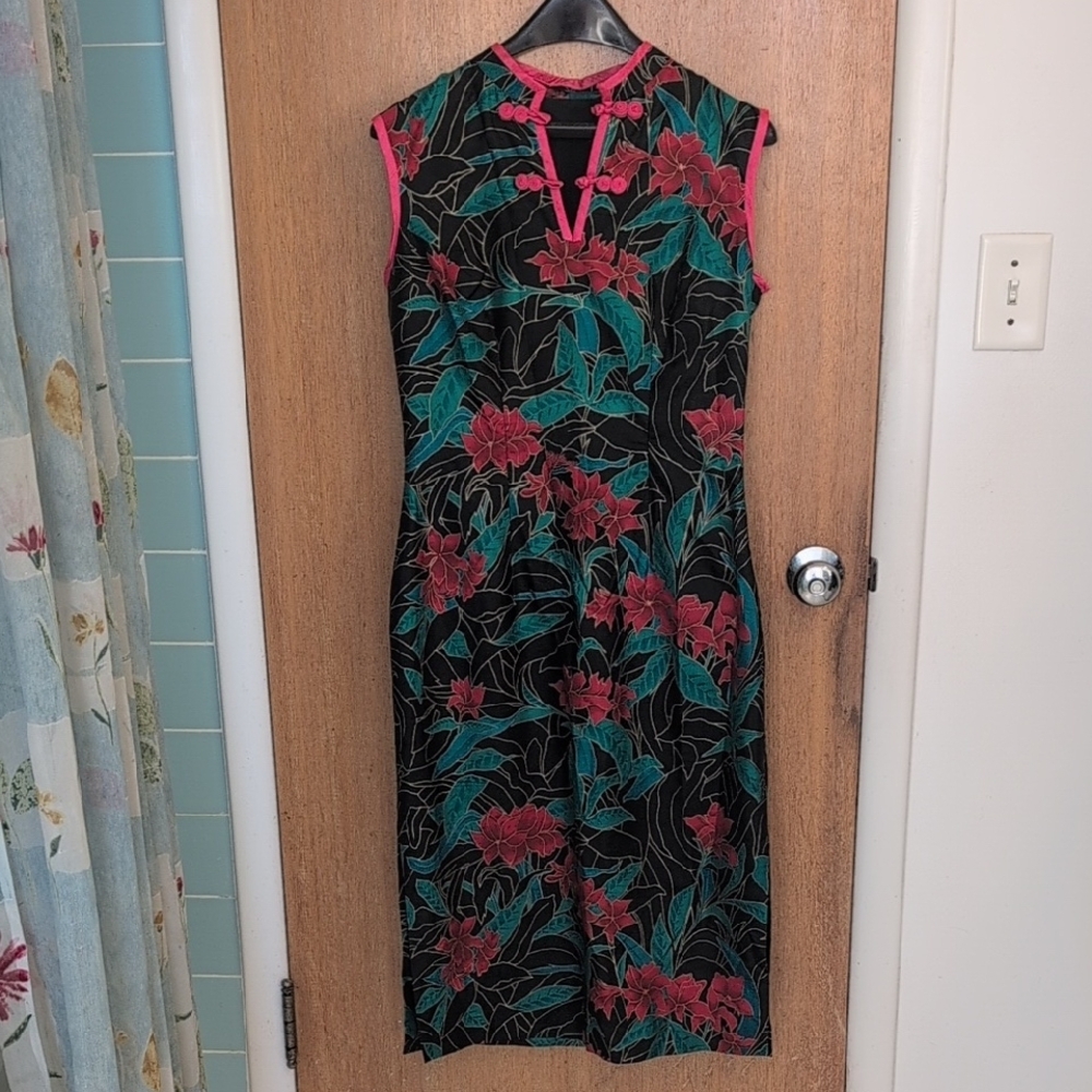 Asian Inspired Custom Christmas Dress- Unique! Stunning! - Picture 3 of 15